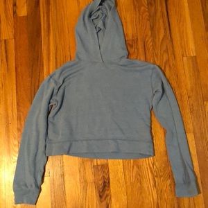 Kohl's Blue cropped hoddie